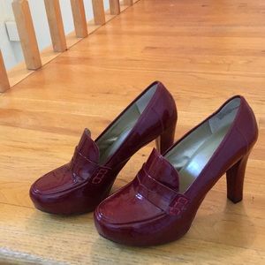 Me Too Sparkling Red Leather Dress 👠, size 7.5m